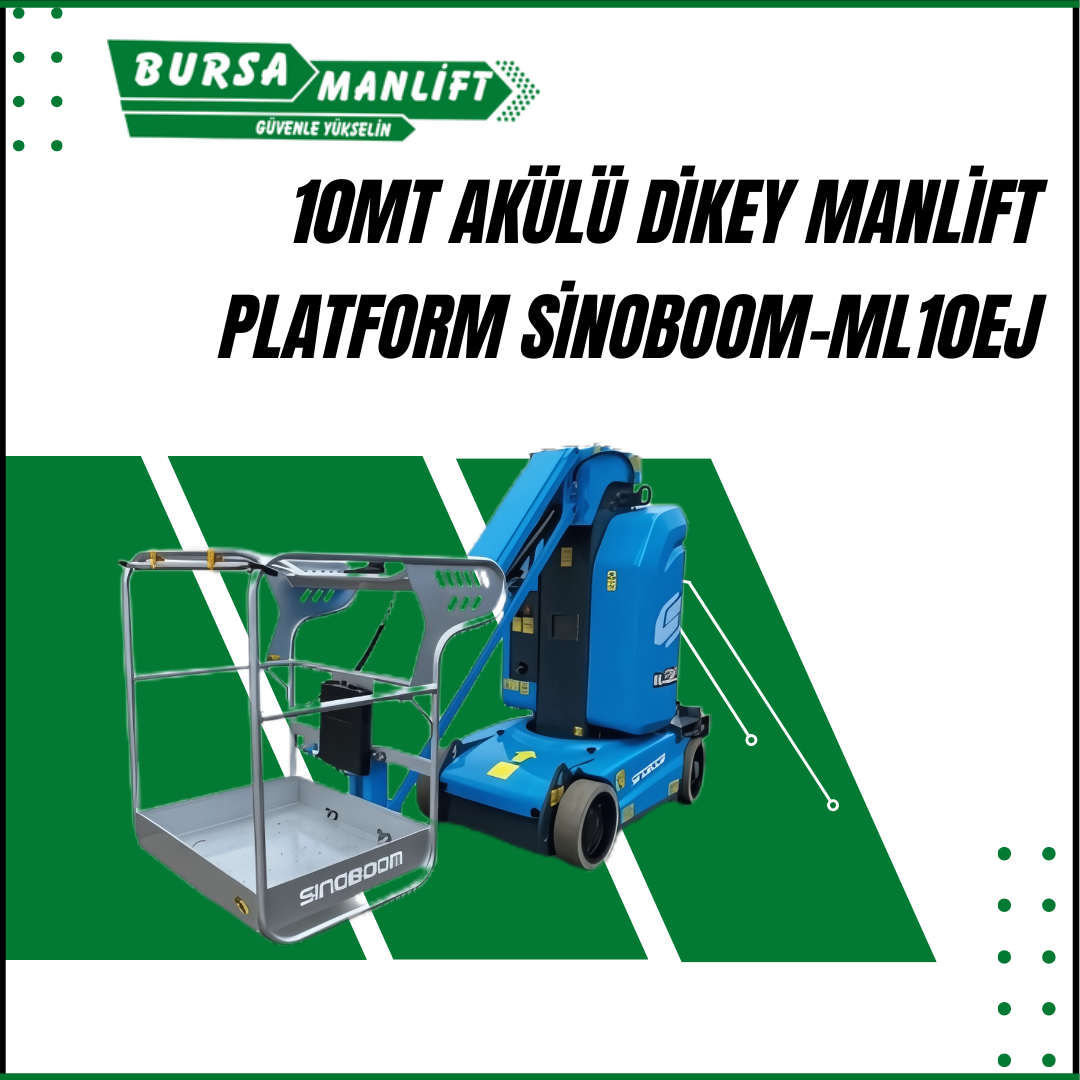 10 metre akülü dikey manlift Sinoboom