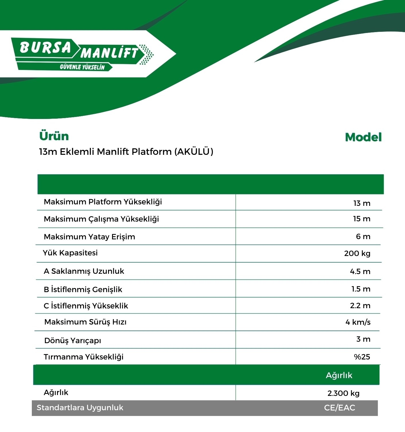 13m Eklemli Manlift Platform (AKÜLÜ) (1)