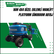 16m 4x4 dizel eklemli manlift platform sinoboom ab15j 1