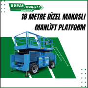 18 metre dizel makasli manlift platform