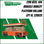 22 m dizel 4x4 makasli manlift platform holland lift hl 220d25 1