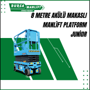 8 metre akulu makasli manlift platform junior 1