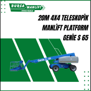 20m 4x4 teleskopik manlift platform genie s 65